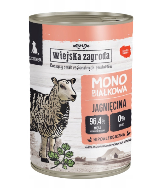 Wiejska Zagroda karma mokra jagnięcina 0,4 kg