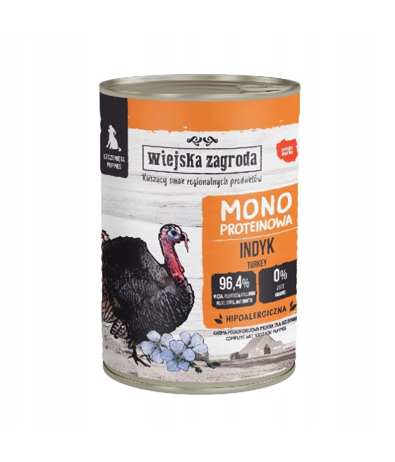 Wiejska Zagroda karma mokra indyk 0,4 kg