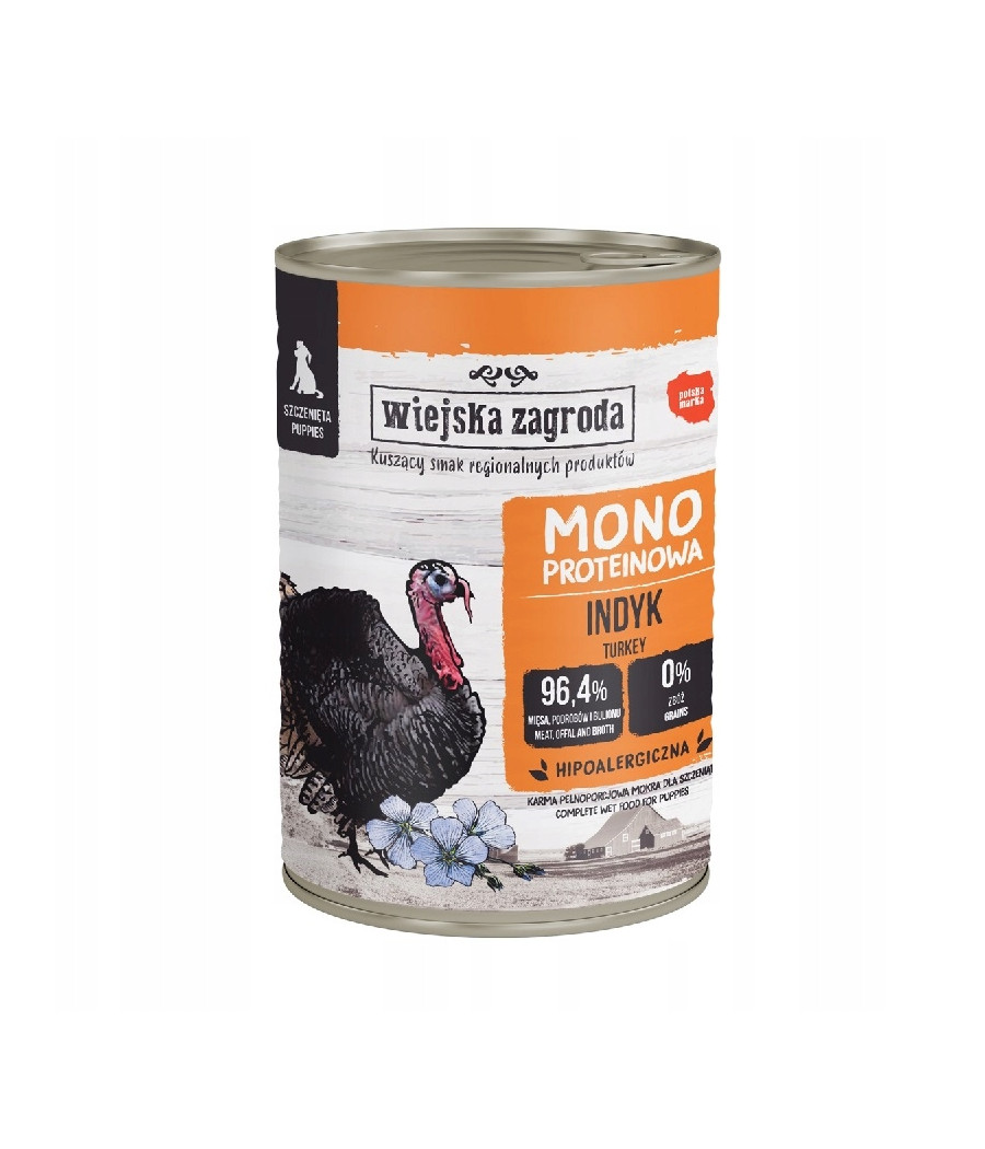 Wiejska Zagroda karma mokra indyk 0,4 kg