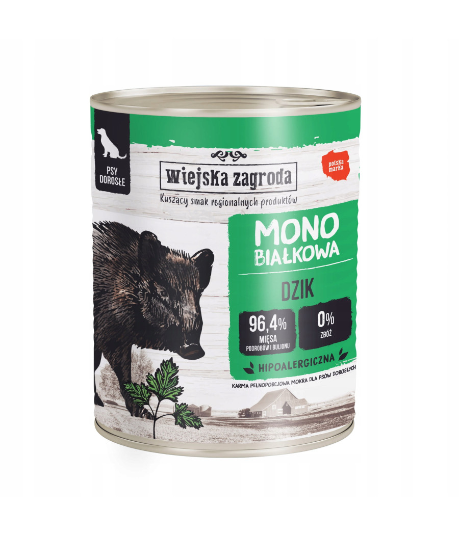 Wiejska Zagroda karma mokra dziczyzna 0,4 kg