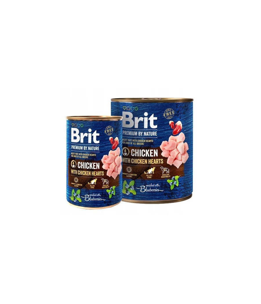 Brit Premium by Nature Adult Mokra Karma Dla Psa Kurczak Z Sercami 400g