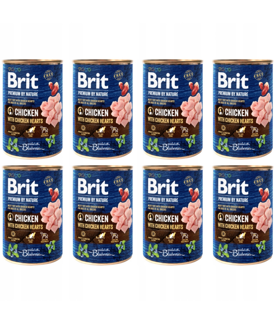 Brit Premium by Nature Adult Mokra Karma Dla Psa Kurczak Z Sercami 400g