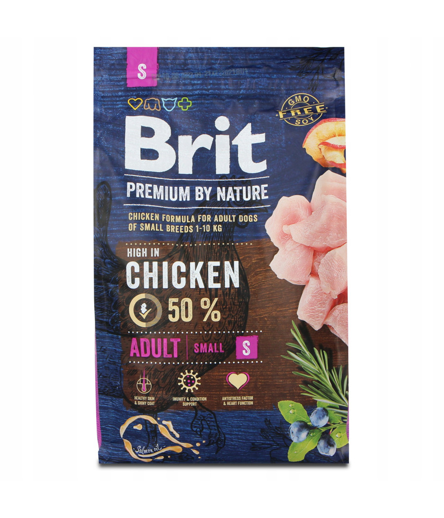 BRIT Premium By Nature Adult Small S Chicken 3 kg