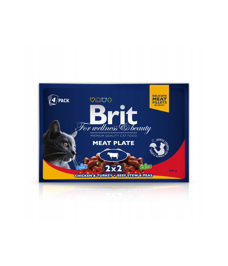 Brit Premium Cat Pouchs Mix Smaków Mokra Karma dla Kota 4x100g