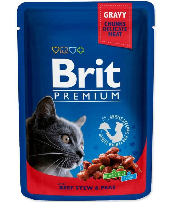 Brit Premium CAT Pouches Family Plate Mokra Karma dla Kota 12x100g