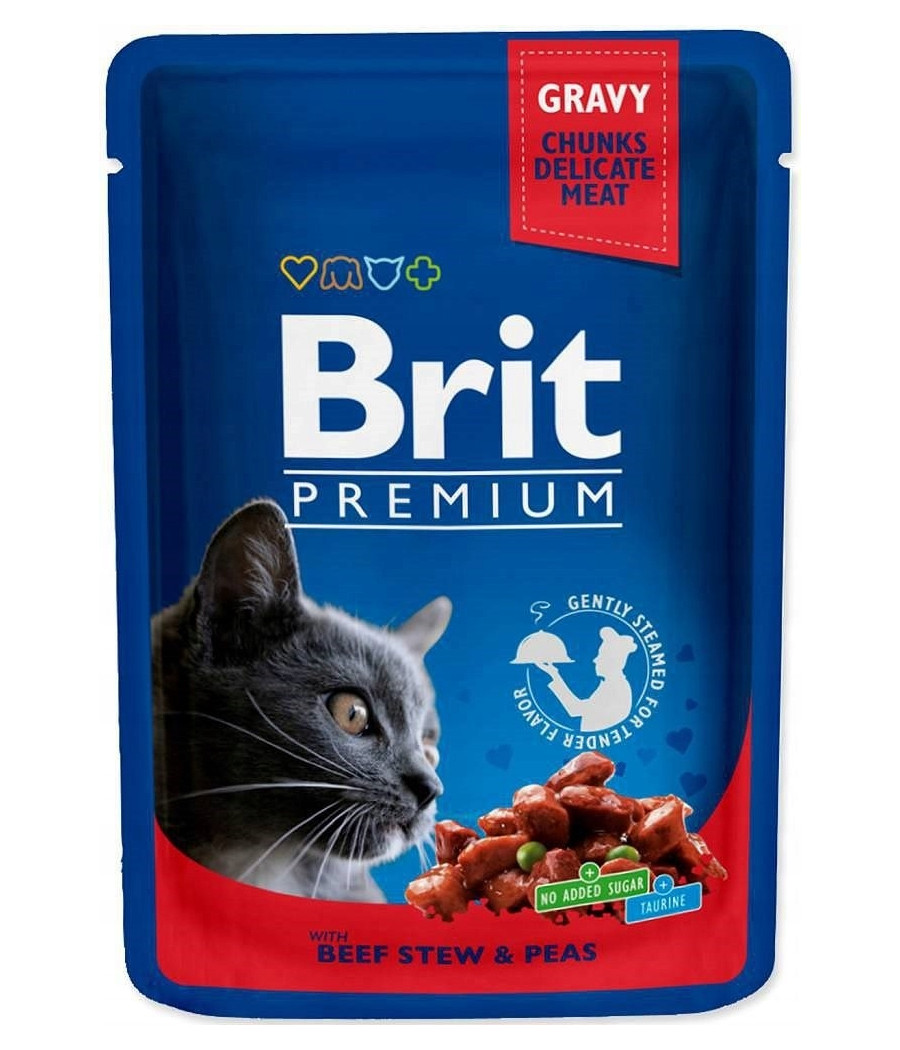 Brit Premium CAT Pouches Family Plate Mokra Karma dla Kota 12x100g
