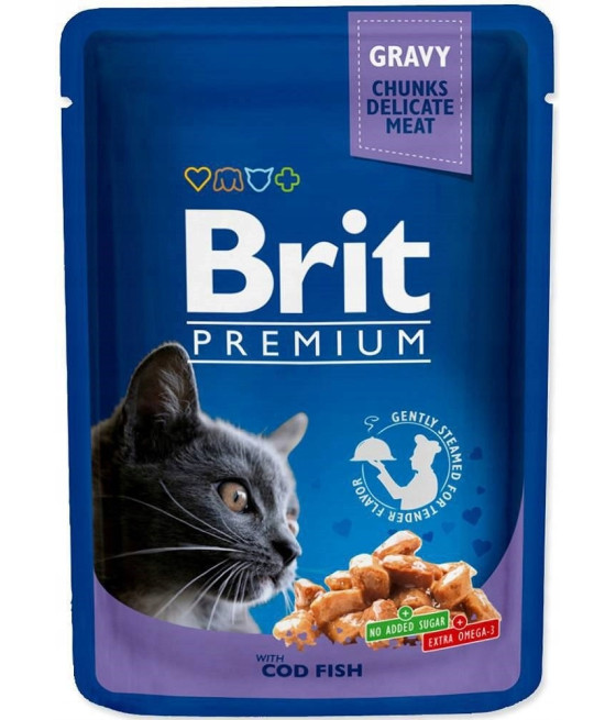 Brit Premium CAT Pouches Family Plate Mokra Karma dla Kota 12x100g
