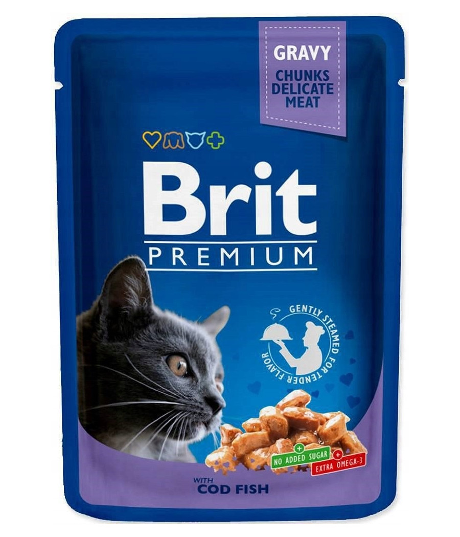 Brit Premium CAT Pouches Family Plate Mokra Karma dla Kota 12x100g