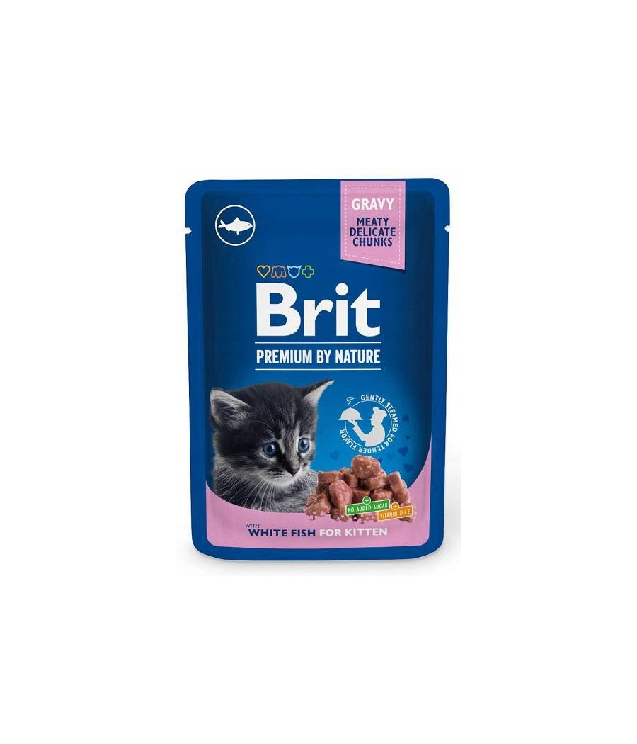 BRIT CAT POUCHES 100 G WHITE FISH KITTEN BRIT CAT POUCHES 100 G WHITE FISH KITTEN