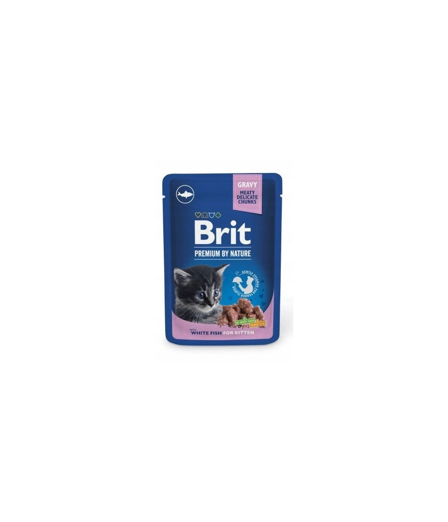 BRIT CAT POUCHES 100 G WHITE FISH KITTEN