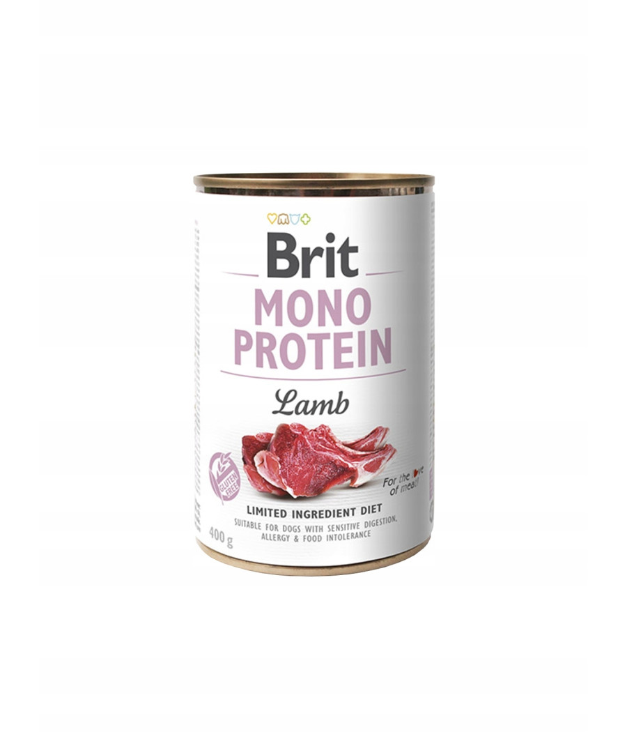 BRIT MONO PROTEIN LAMB MOKRA KARMA DLA PSA Z JAGNIĘCINĄ JAGNIĘCINA 400g