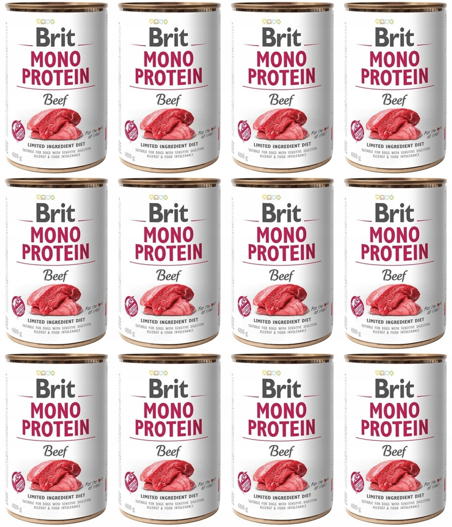 BRIT MONO PROTEIN BEEF PUSZKA DLA PSA Z WOŁOWINĄ 400G