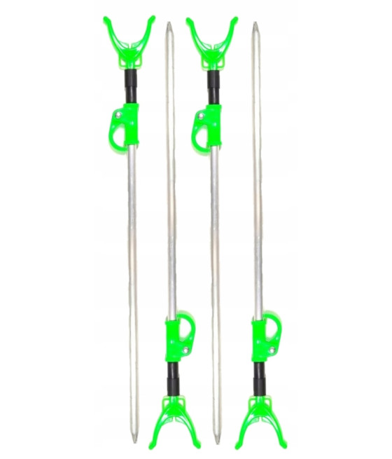 ZESTAW 4X PODPÓRKA WĘDKARSKA TELESCOPOWA ALUMINIOWA POD WĘDKE 60/100CM