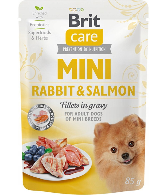 Brit Care Dog Mini Rabbit & Salmon saszetka 85g