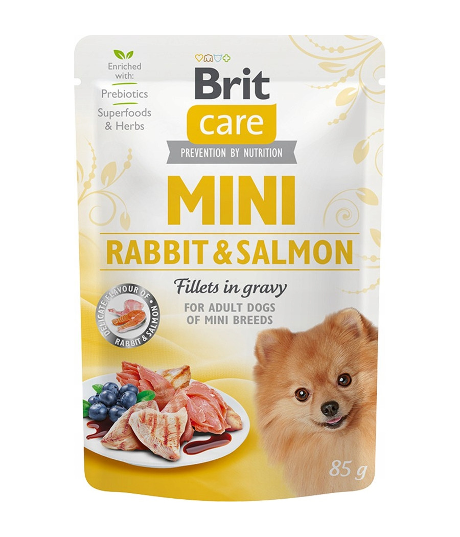 Brit Care Dog Mini Rabbit & Salmon saszetka 85g Brit Care Dog Mini Rabbit & Salmon saszetka 85g