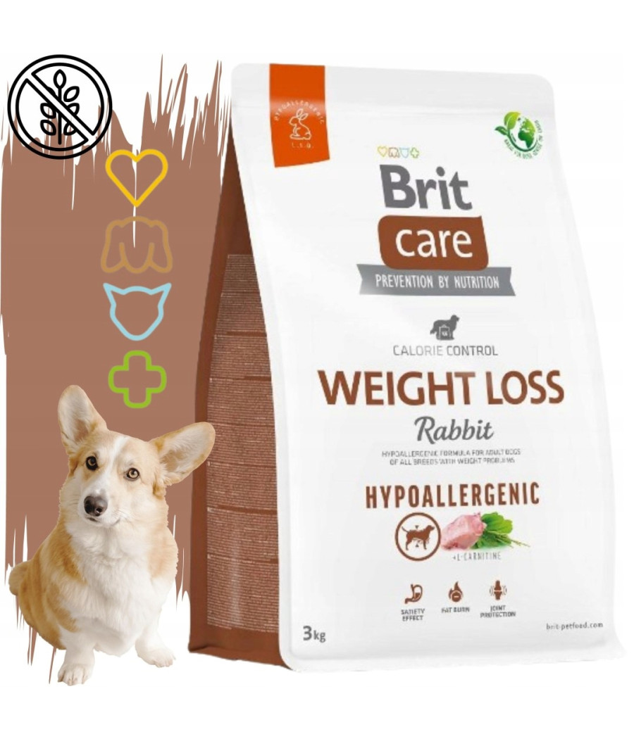 BRIT CARE HYPOALLERGENIC WEIGHT LOSS 3kg