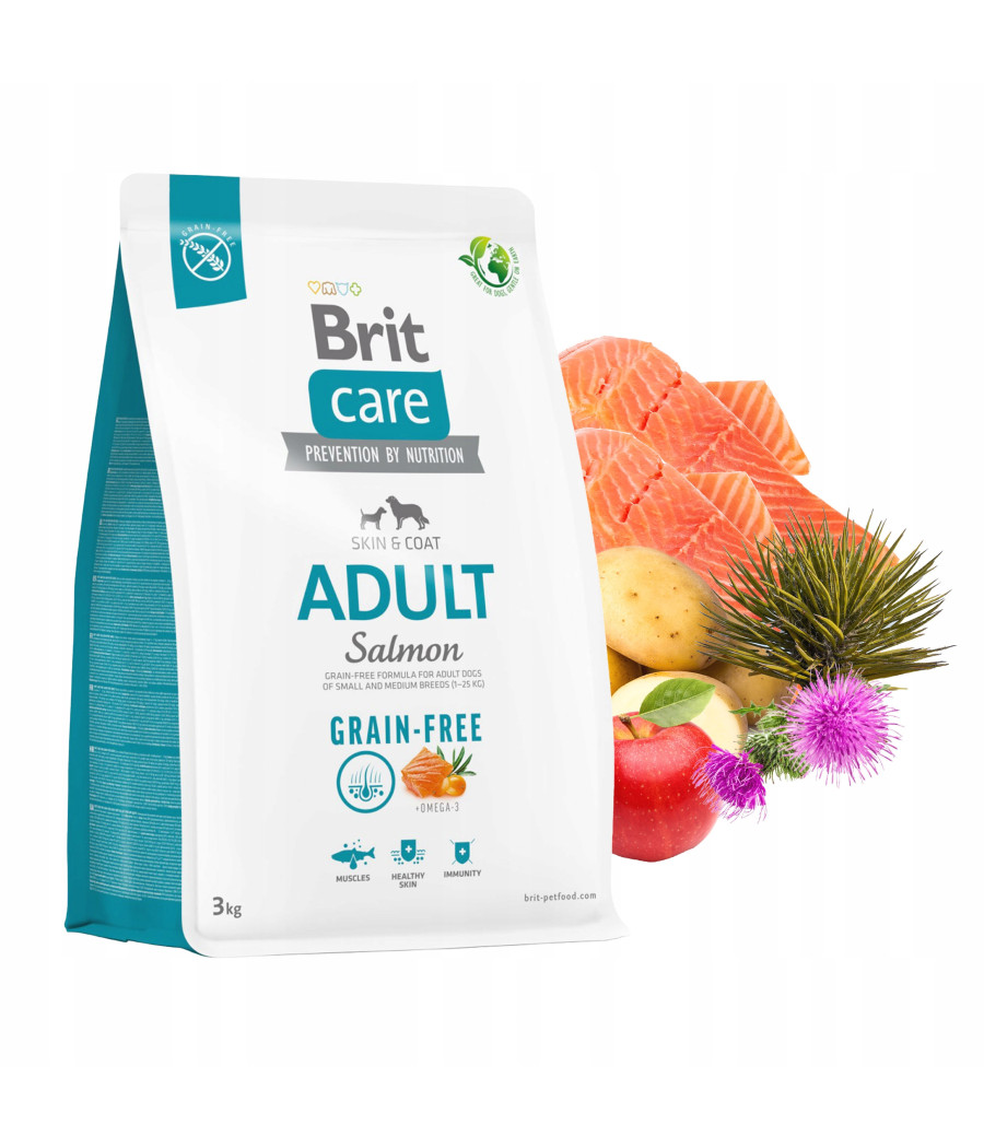 BRIT CARE DOG GRAIN-FREE ADULT SALMON 3kg