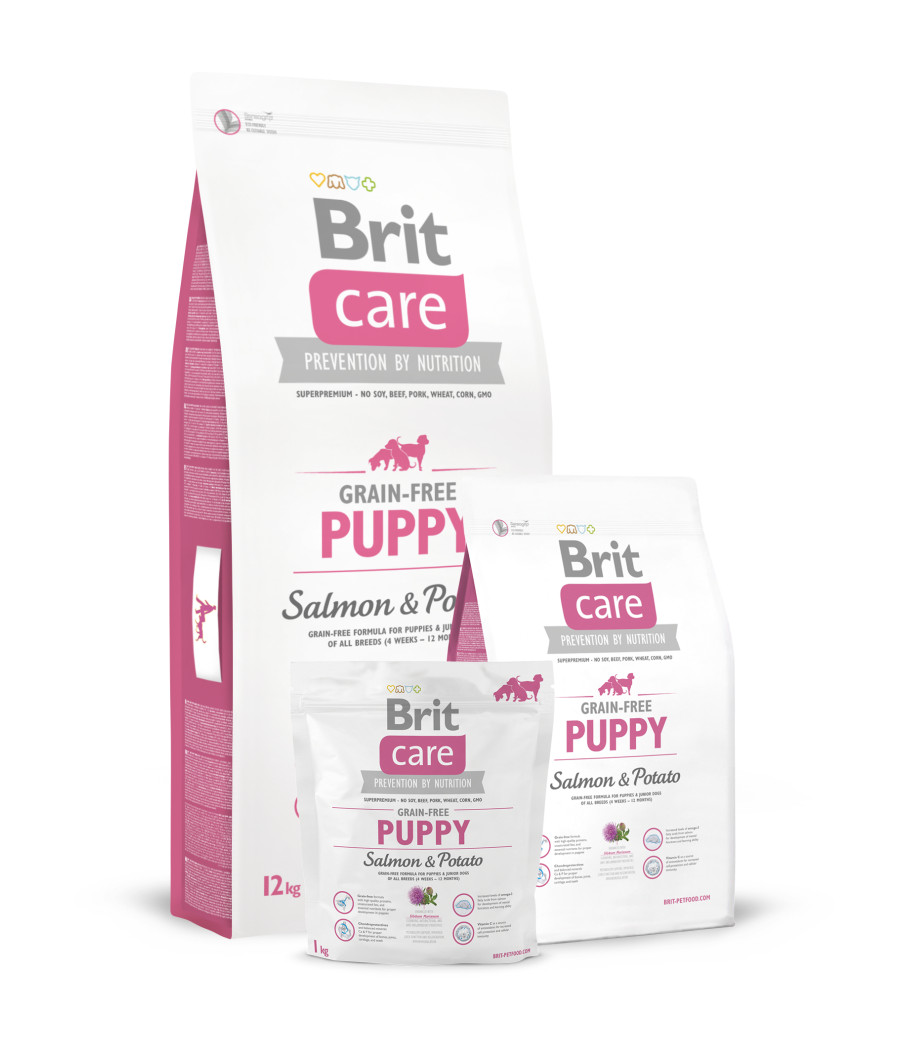 BRIT CARE Dog Grain-free Puppy Salmon 1kg
