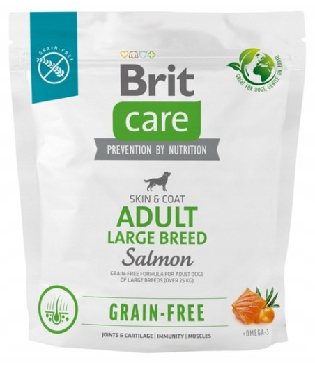 Brit Care Adult Large Salmon 1kg (Łosoś)