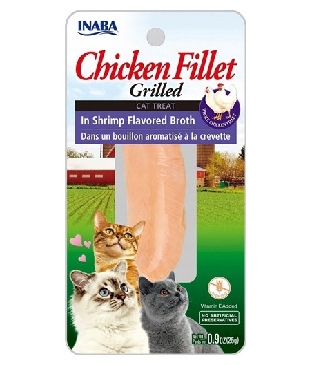 INABA CAT Chicken Fillet in Shrimp Broth 25g kot