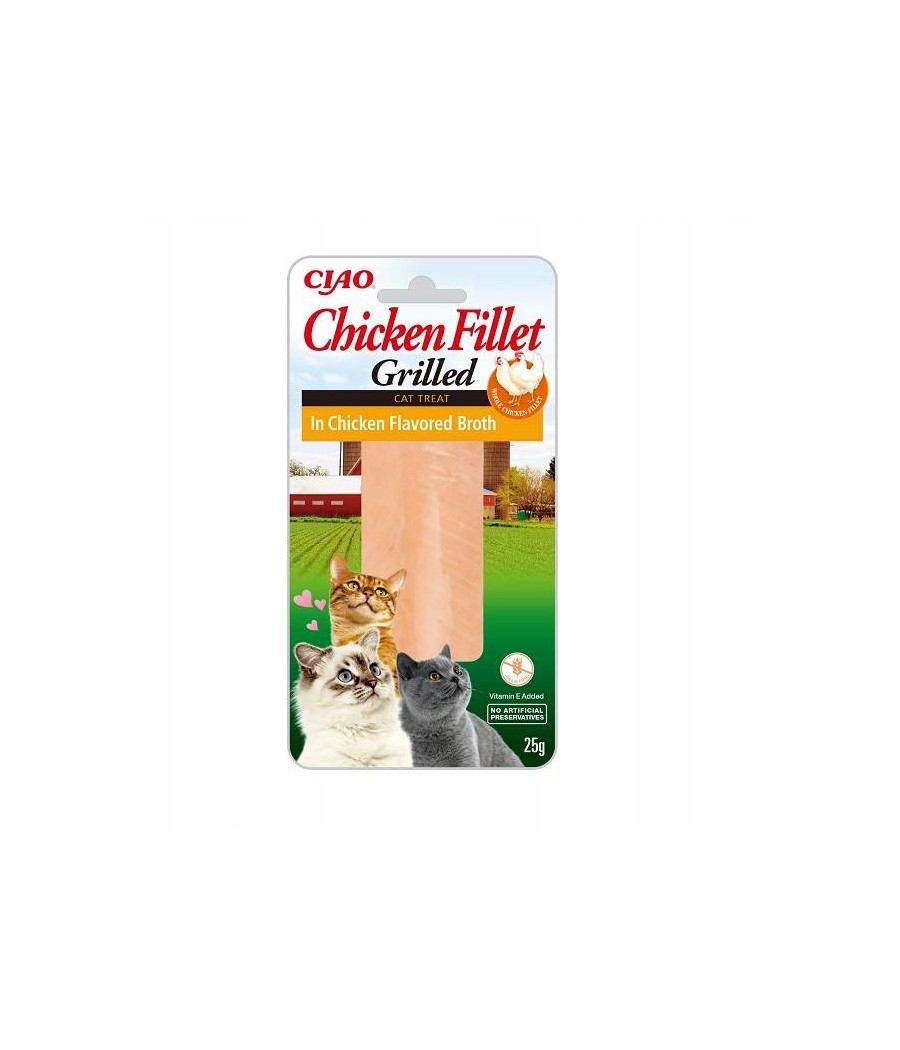 INABA CAT CHICKEN FILLET Filet z Kurczaka w bulionie z kurczaka 25g INABA CAT CHICKEN FILLET Filet z Kurczaka w bulionie z kurczaka 25g