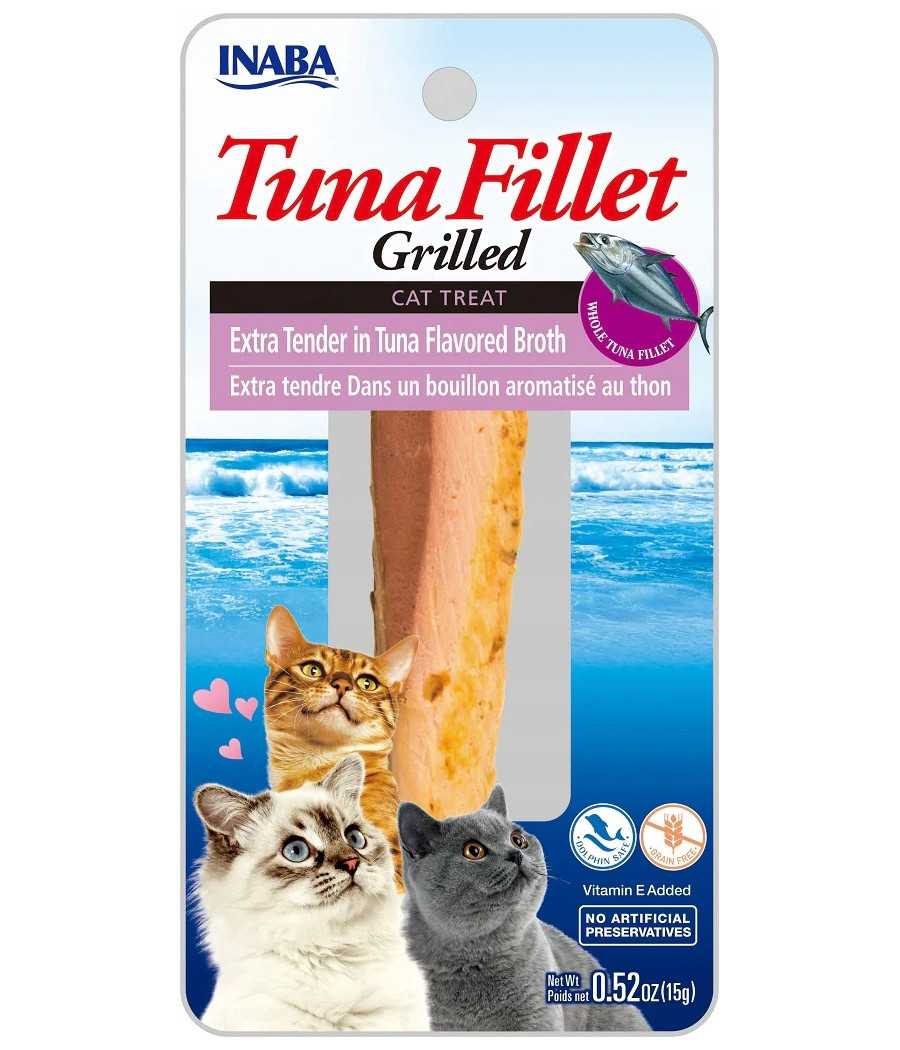 INABA CAT TUNA FILLET Przysmak Filet z Tuńczyka dla Kota 15g INABA CAT TUNA FILLET Przysmak Filet z Tuńczyka dla Kota 15g