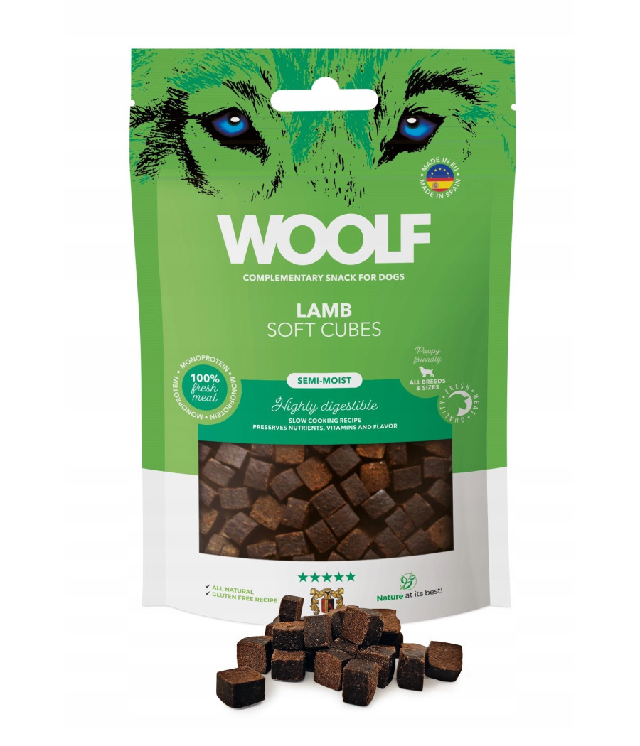 WOOLF Przysmak kosteczki z jagnięciny dla psa 100g WOOLF Przysmak kosteczki z jagnięciny dla psa 100g
