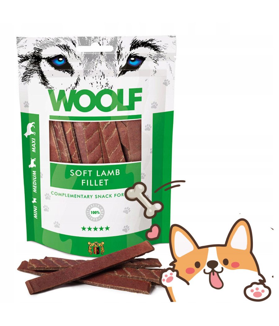 Przysmak Woolf Soft Lamb Fillet jagnięcina 100g Przysmak Woolf Soft Lamb Fillet jagnięcina 100g