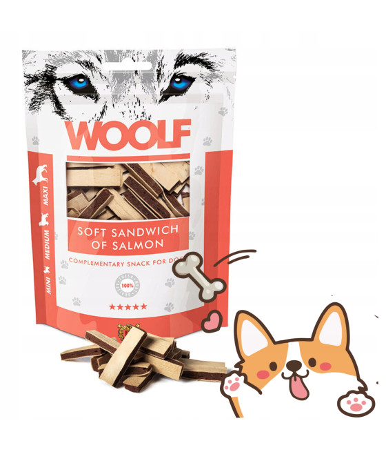 Przysmak dla psa Woolf Soft Sandwich of Salmon łosoś 100 g