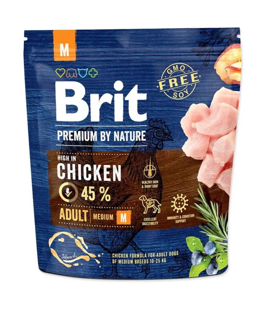 BRIT PREMIUM BY NATURE ADULT MEDIUM 1KG