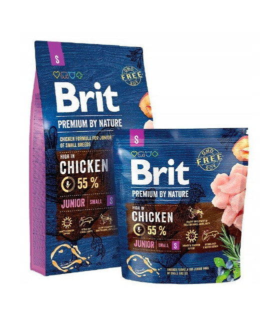BRIT PREMIUM BY NATURE JUNIOR SMALL 1kg