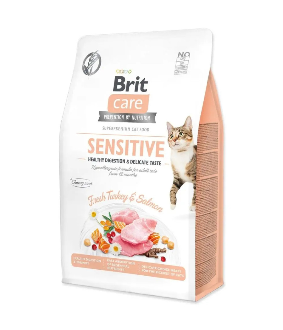 Brit Care Cat Sensitive Indyk łosoś 400g