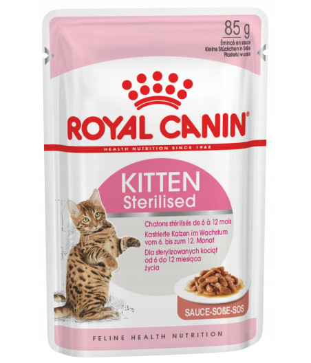 Royal Canin Kitten 85g sterilised w sosie / Mokra karma