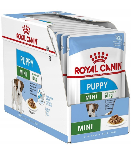 Royal Canin Mini Puppy dla szczeniąt / KAWAŁKI W SOSIE / 1 x 85g