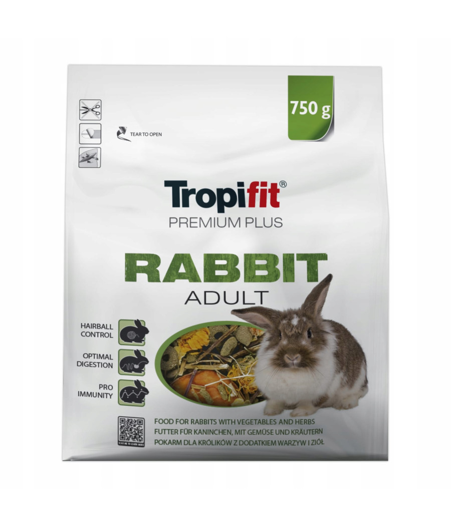 Tropifit karma mieszanka 0,75 kg królik
