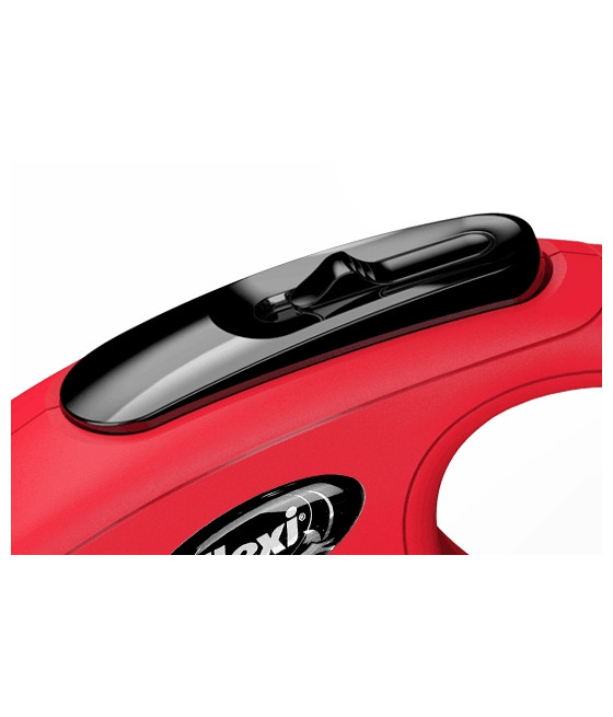 FLEXI Smycz Automatyczna New Classic M Linka 8m do 20kg Czerwona