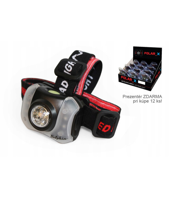 Lampka czołowa Delphin POLAR_X 5+4 LED - op.1 sztuk
