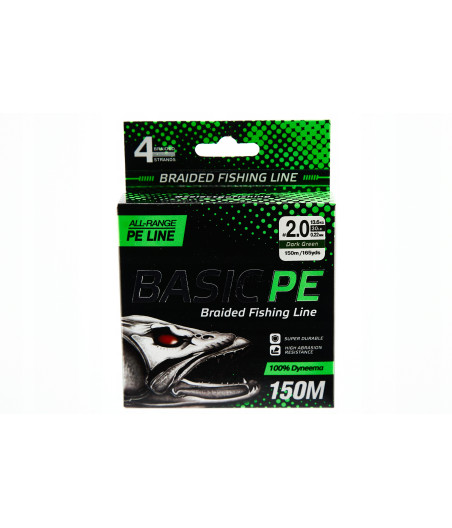 Select Basic PE 150m 0,22mm 13.6kg Dark Green