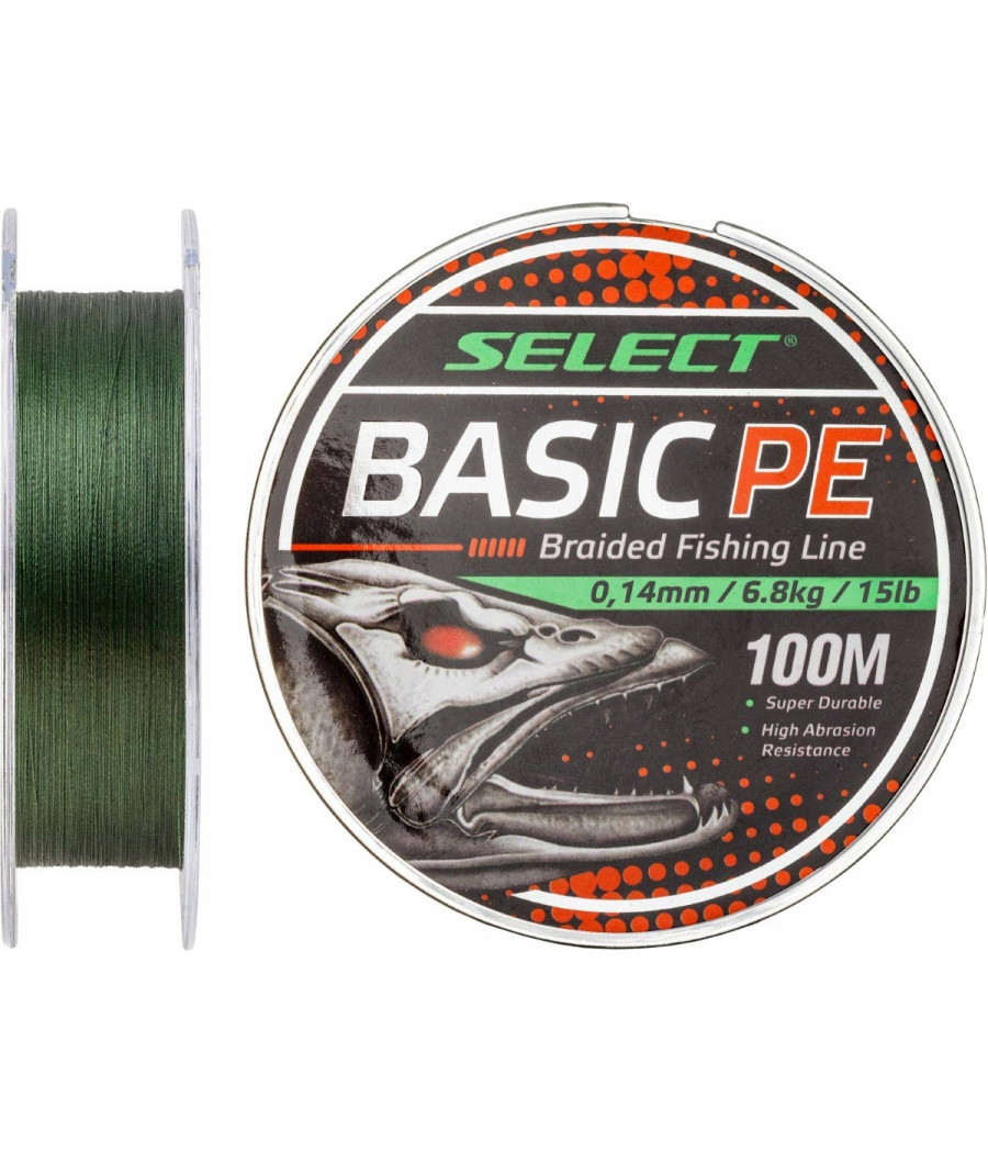 Select Basic PE 150m 0,22mm 13.6kg Dark Green