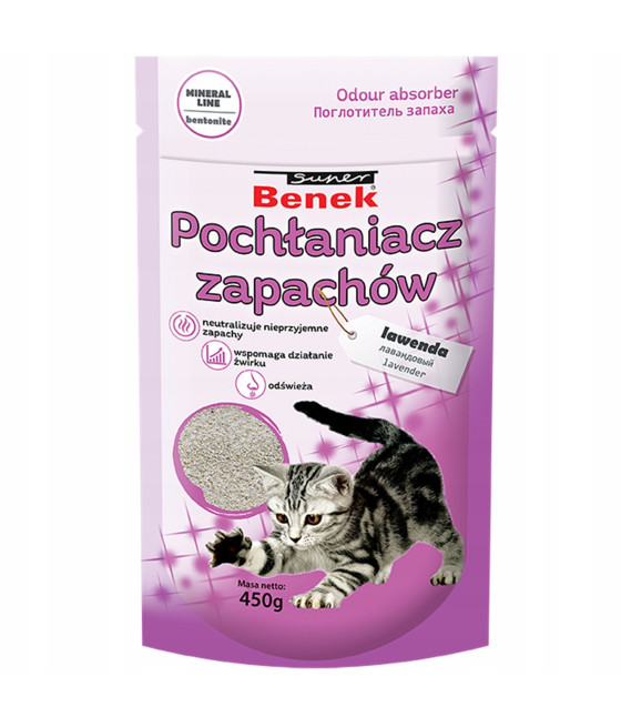 Granulat Super Benek Pochłaniacz Zapachów dla kota 450 g