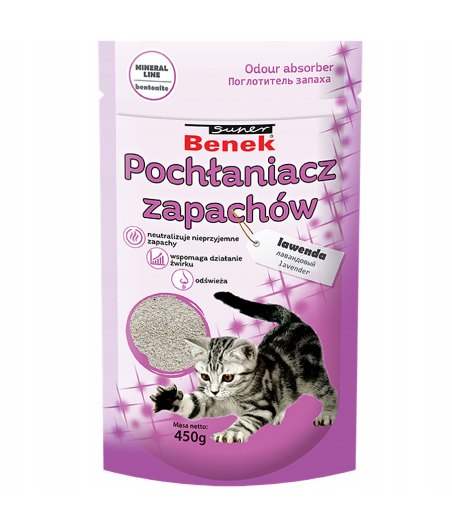 Granulat Super Benek Pochłaniacz Zapachów dla kota 450 g Granulat Super Benek Pochłaniacz Zapachów dla kota 450 g