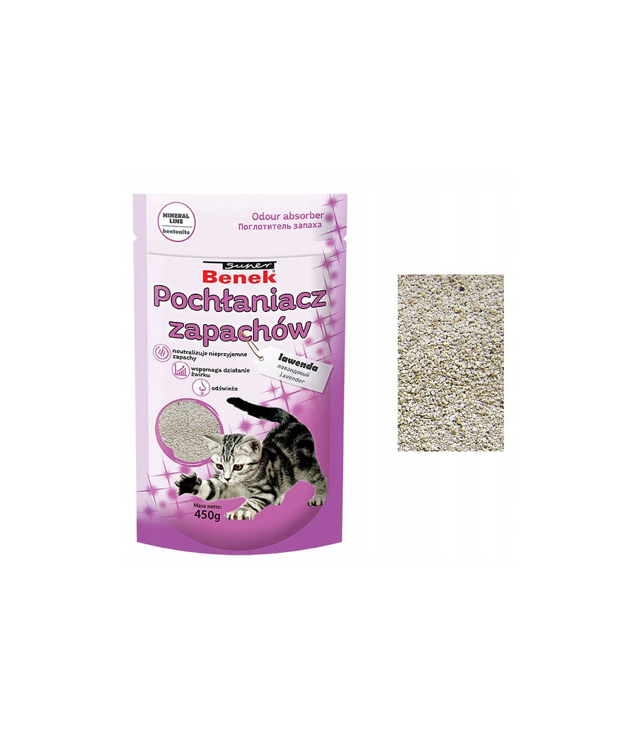 Granulat Super Benek Pochłaniacz Zapachów dla kota 450 g