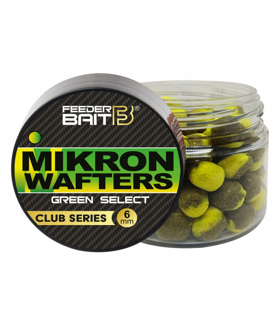 Mikron Wafters 6mm 25ml Feeder Bait - Green Select 2025
