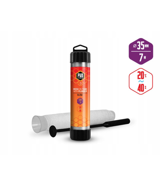 Delphin PVA n'tastic mesh na rurze TUBE+PUNGER / 7 m - 25mm 35 mm (szeroki)