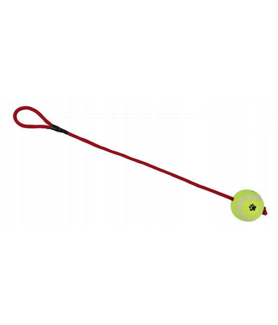 TRIXIE Piłka tenisowa na sznurku dla psa 50 cm