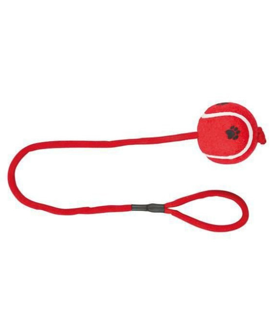 TRIXIE Piłka tenisowa na sznurku dla psa 50 cm