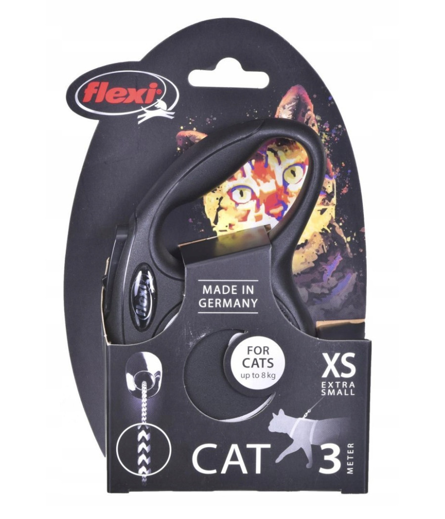 Smycz FLEXI automatyczna New Classic CAT linka XS