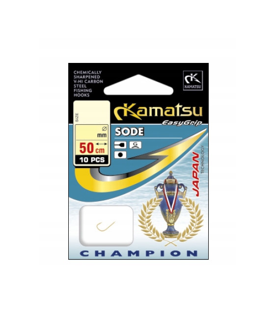 Haczyki z przyponem Kamatsu Sode Champion 10 szt. nr 16