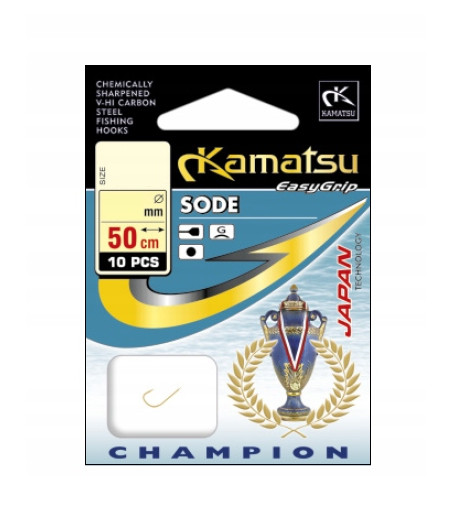 Haczyki z przyponem Kamatsu Sode Champion 10 szt. nr 16