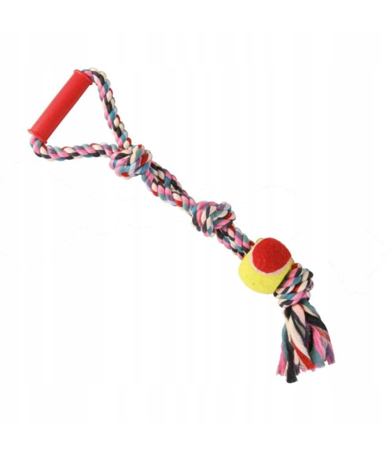 TRIXIE ZABAWKA SZNUR BAWEŁNA Z PIŁKĄ 50cm szarpak dla psa